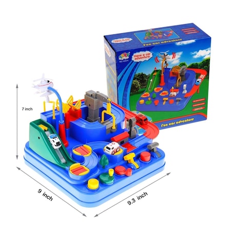 Strategy Agon Race Track Vehicle Obstacle Course & Puzzle Playset for Kids ST3327025